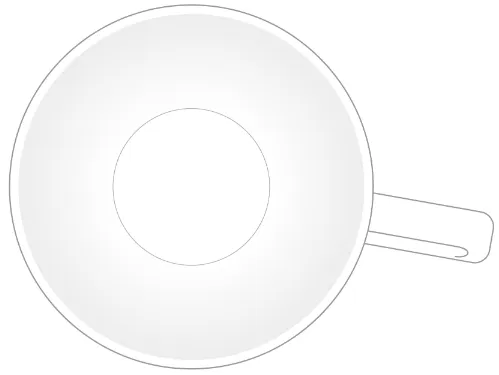 コーヒーカップ 影なし イラスト