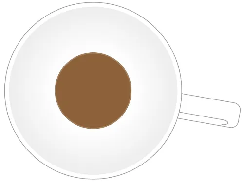 コーヒー 全体が濃く見えるとき イラスト