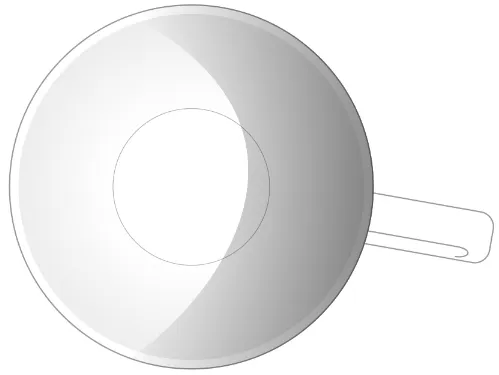 コーヒーカップ影 右 イラスト